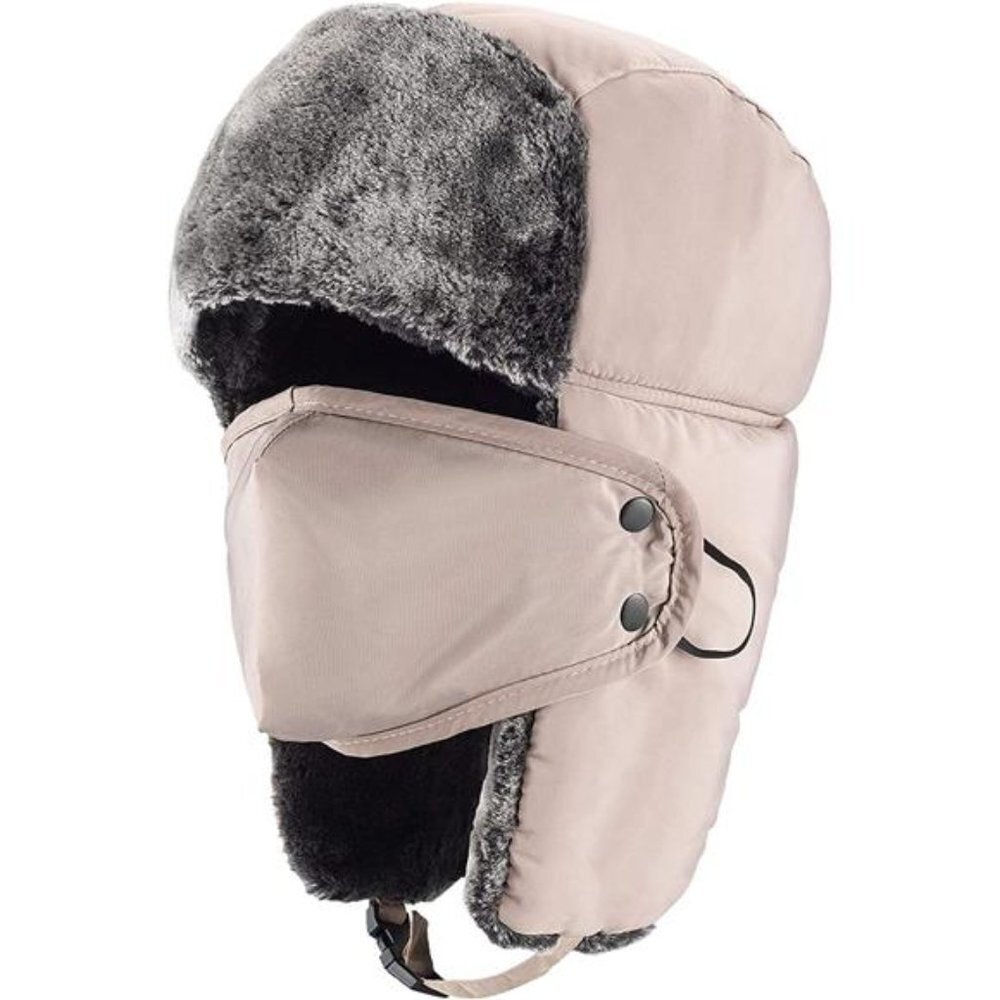Men's Trapper Ushanka Hat with Ear Flaps Warm Russian Bomber Hats